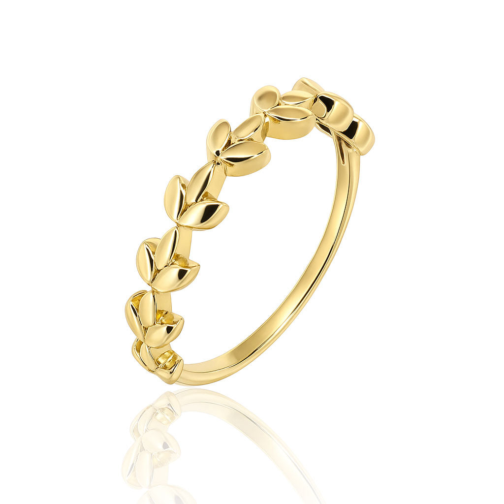 stylovy-zlaty-prsten-s-olivovými-listkami