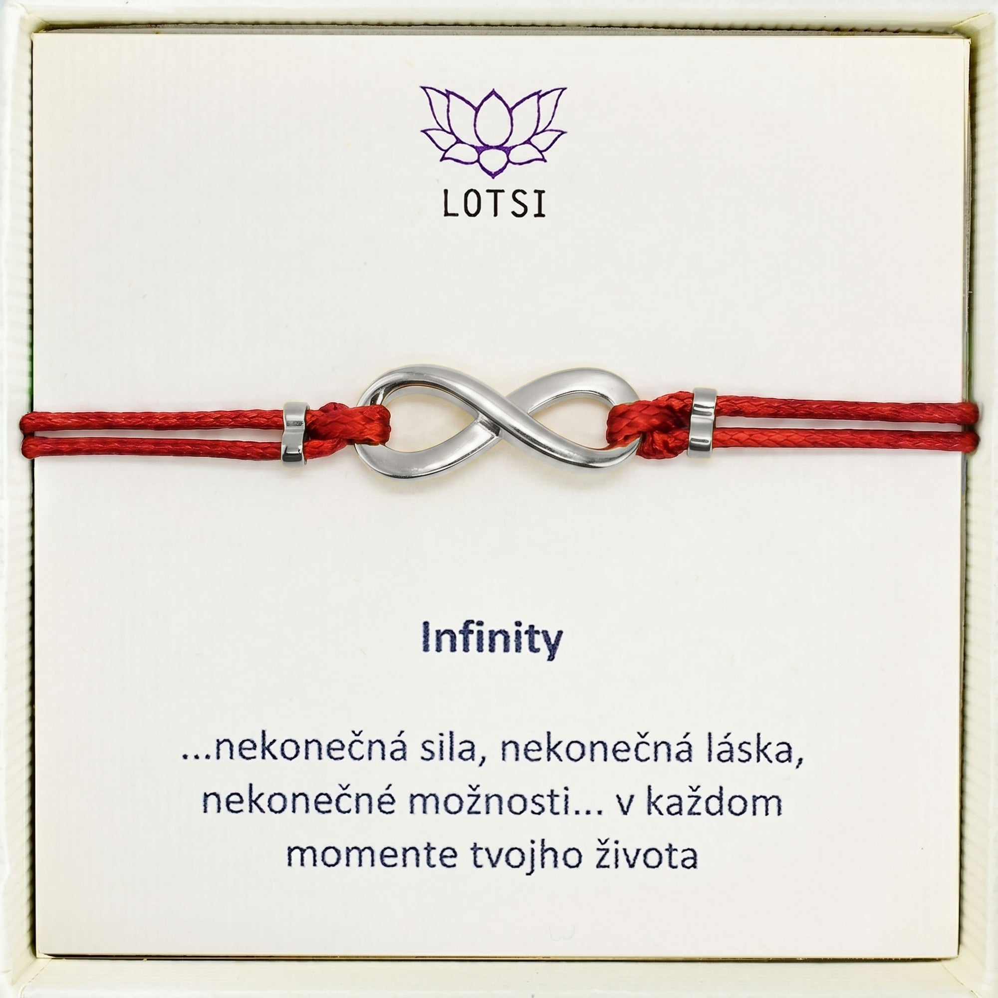 Silbernes Infinity Armband