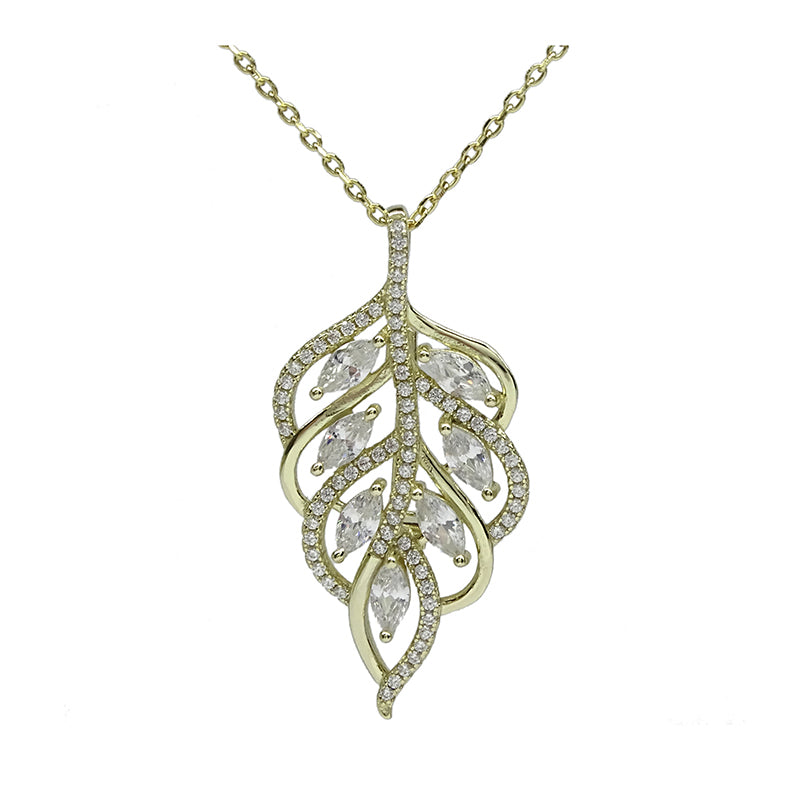 strieborna-brosna-listok-pozlatena