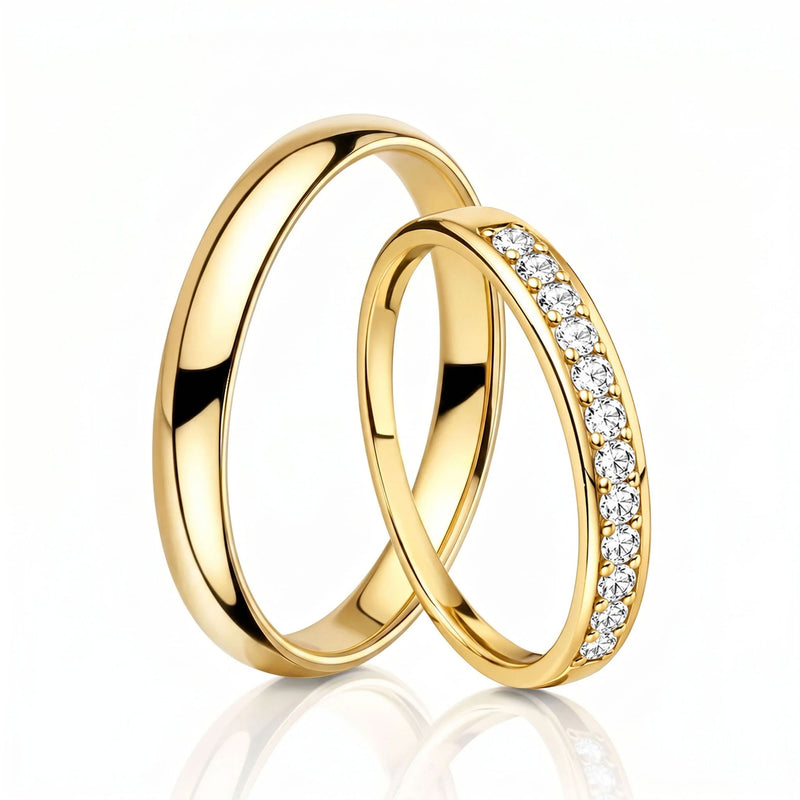 Goldene Eheringe – Paar
