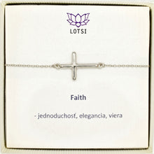 Strieborný náramok Faith