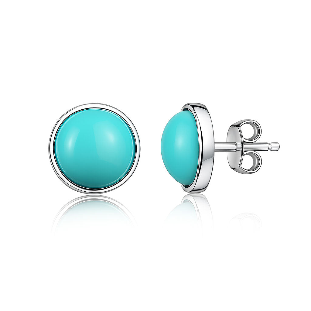 Strieborné náušnice s polodrahokamom