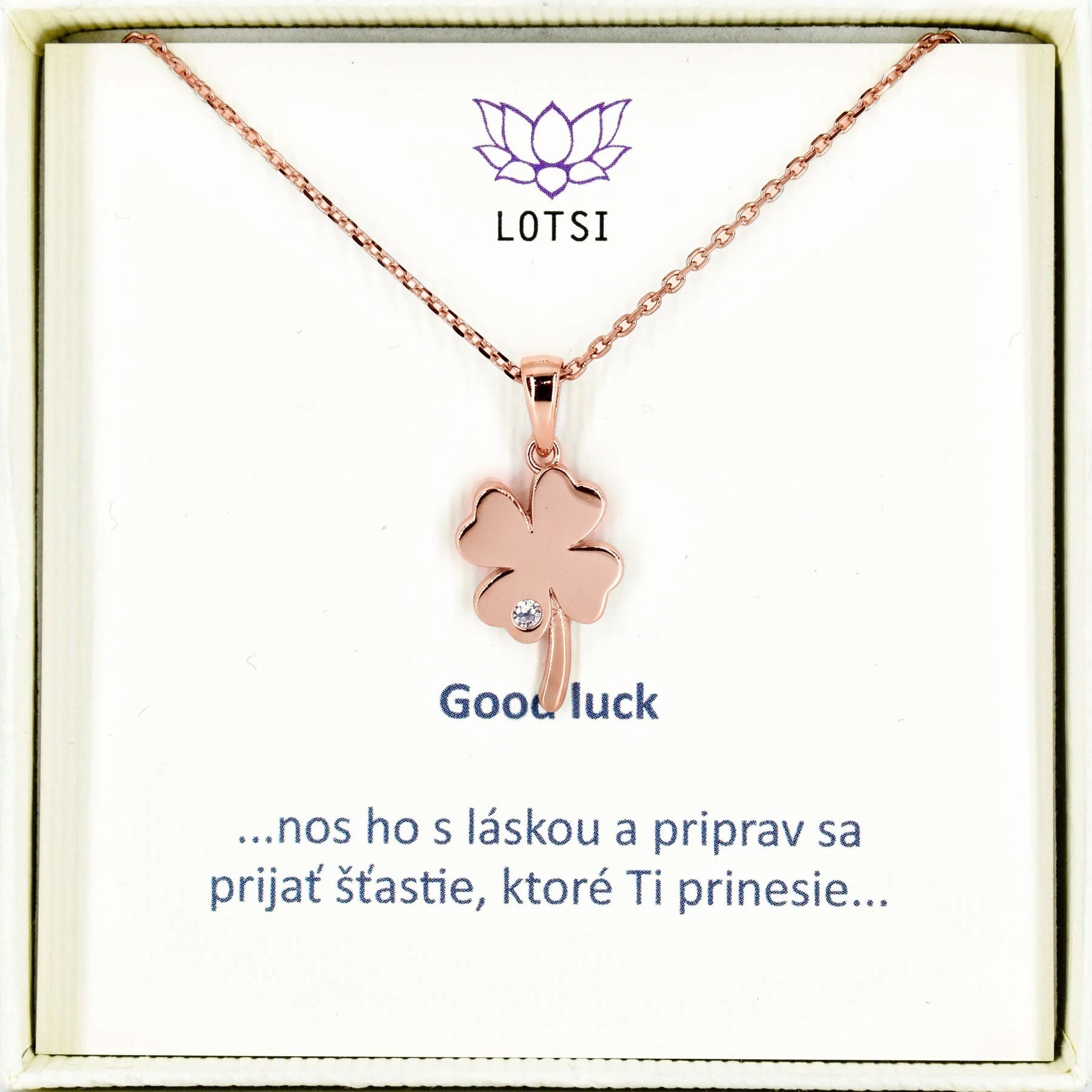 Silberkette Good luck