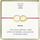 Silver bracelet Karma