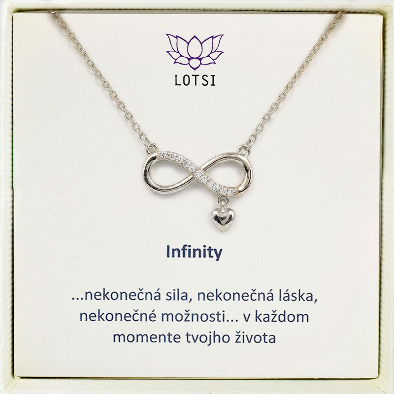 Strieborná retiazka Infinity