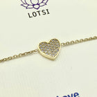 Zlatý náramok Love gold