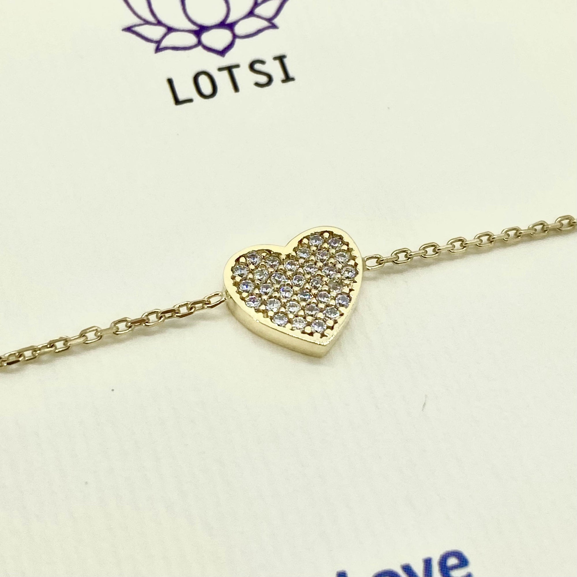 Zlatý náramok Love gold