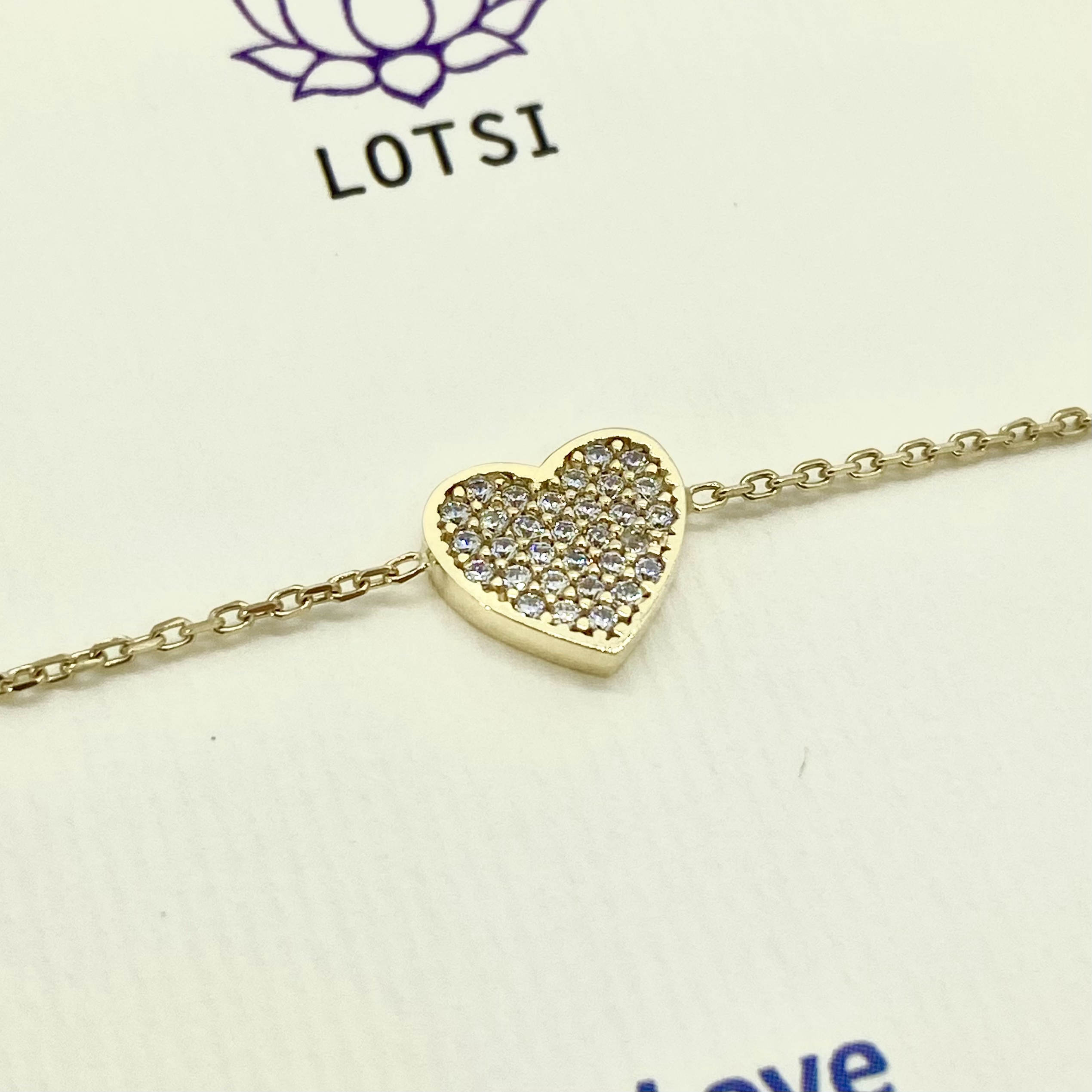 Zlatý náramok Love gold