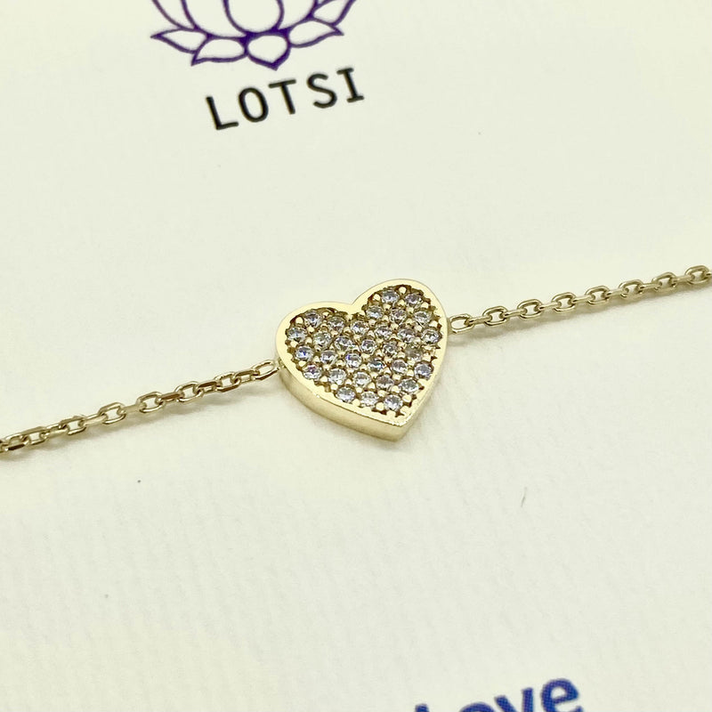 Zlatý náramok Love gold