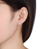 Strieborné šróbovacie náušnice