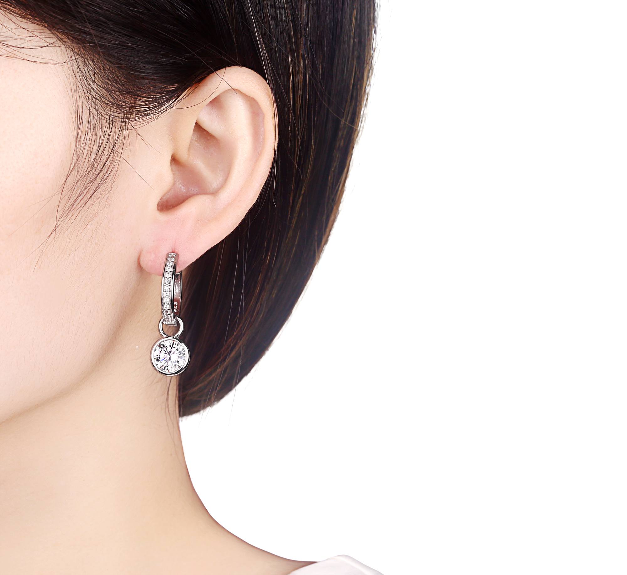 Silver earrings