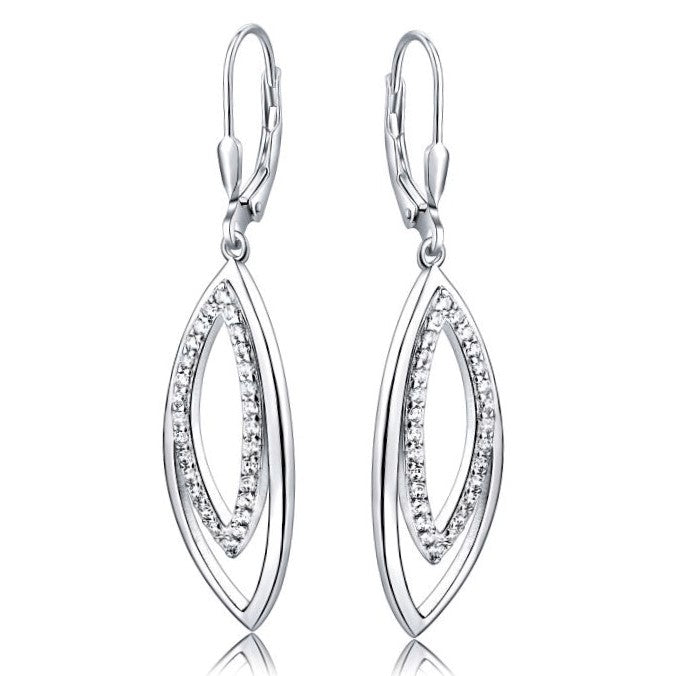 damske strieborne nausnice visiace