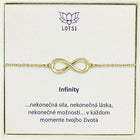 Strieborný náramok Infinity