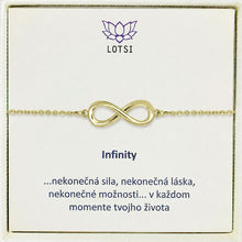 Strieborný náramok Infinity