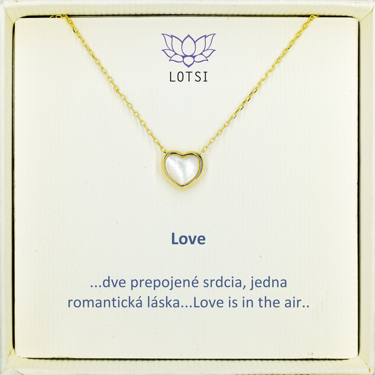 Strieborná retiazka Love