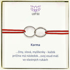 Silberarmband Karma