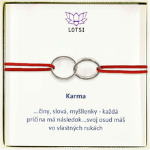 Silberarmband Karma