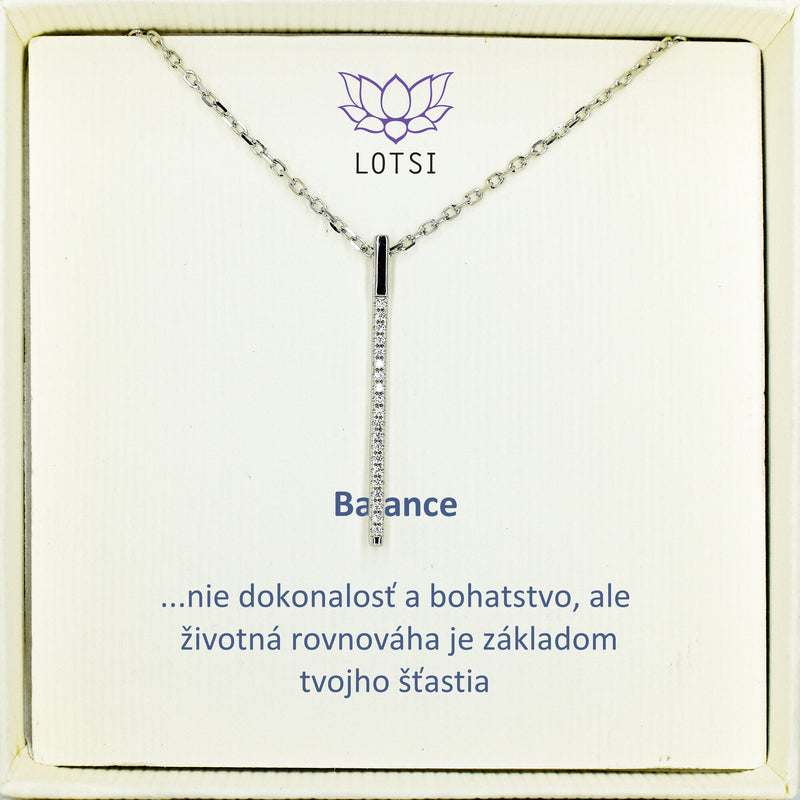 Strieborná retiazka Balance