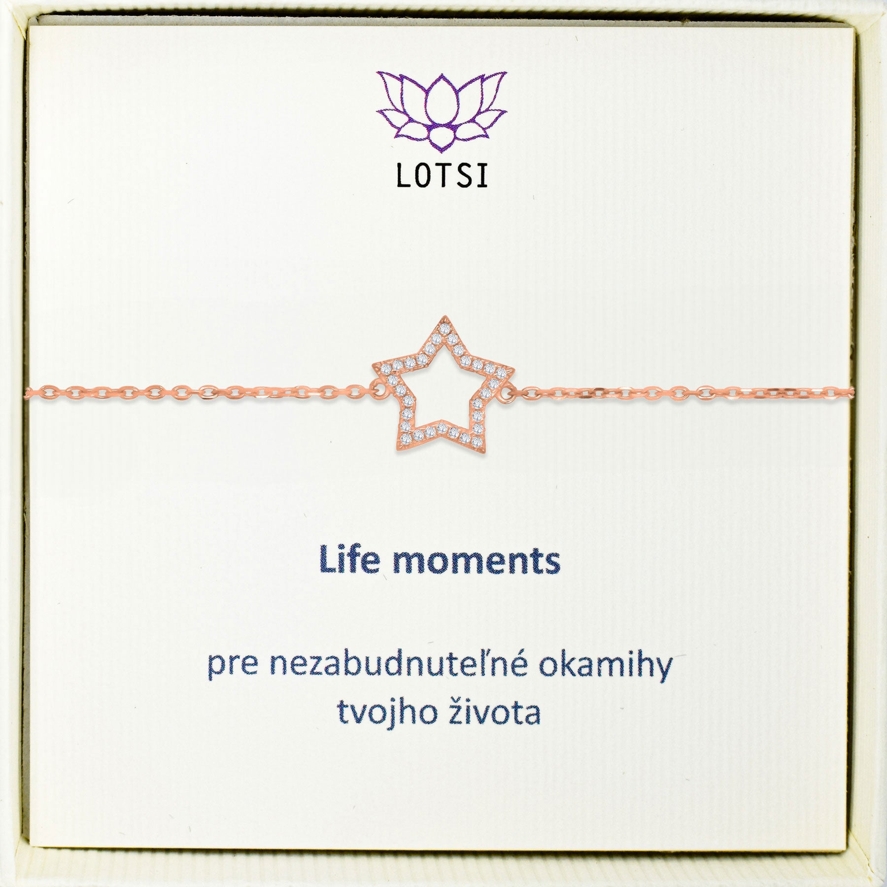 Strieborný náramok Life moments