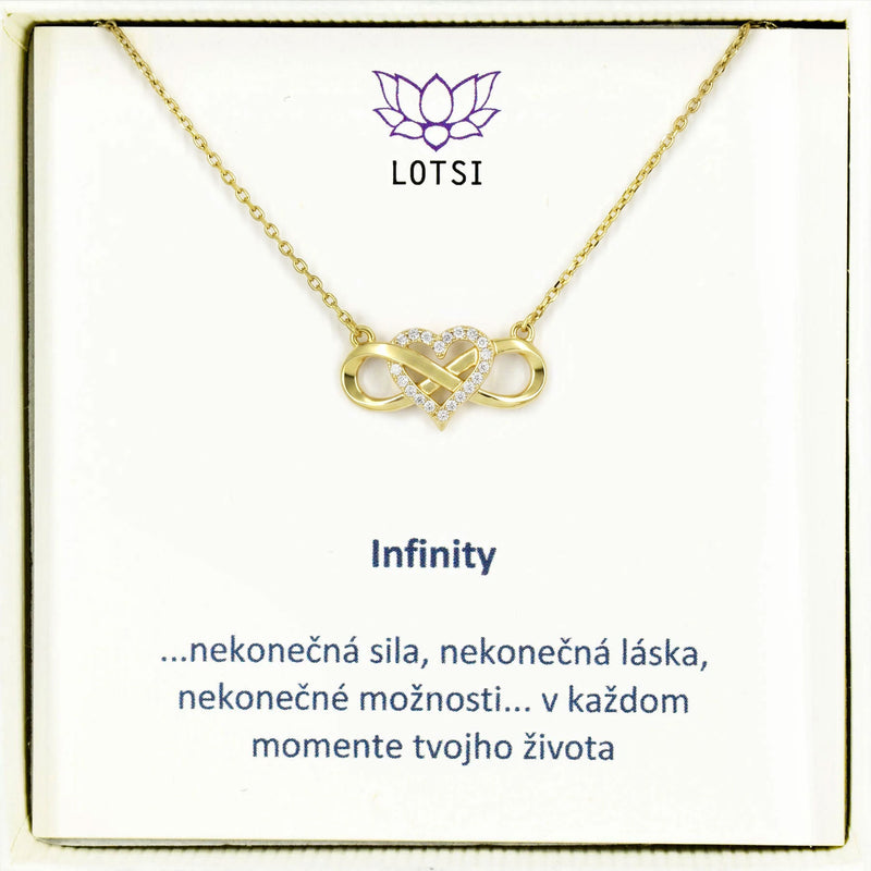 Strieborná retiazka Infinity