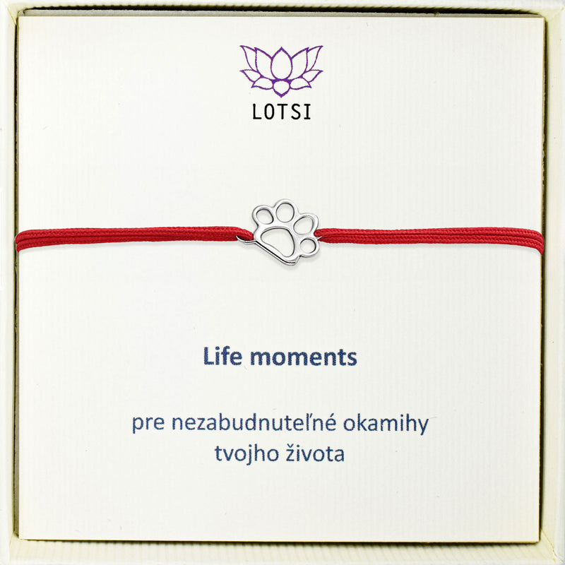 Strieborný náramok Life moments
