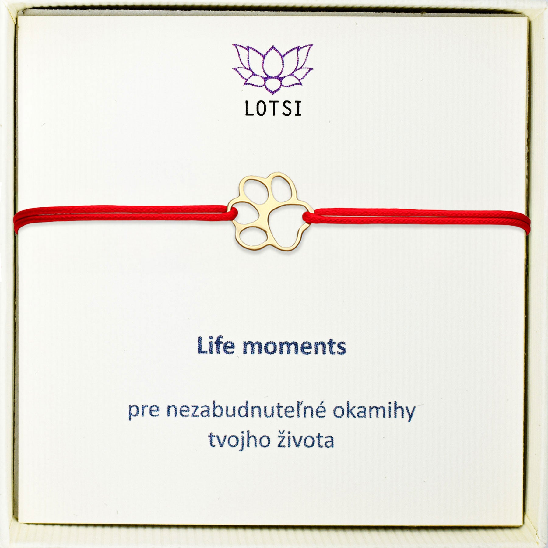 Zlatý náramok Life moments