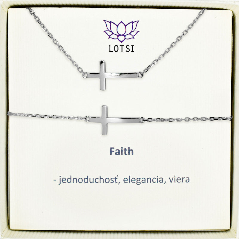 Strieborný set Faith