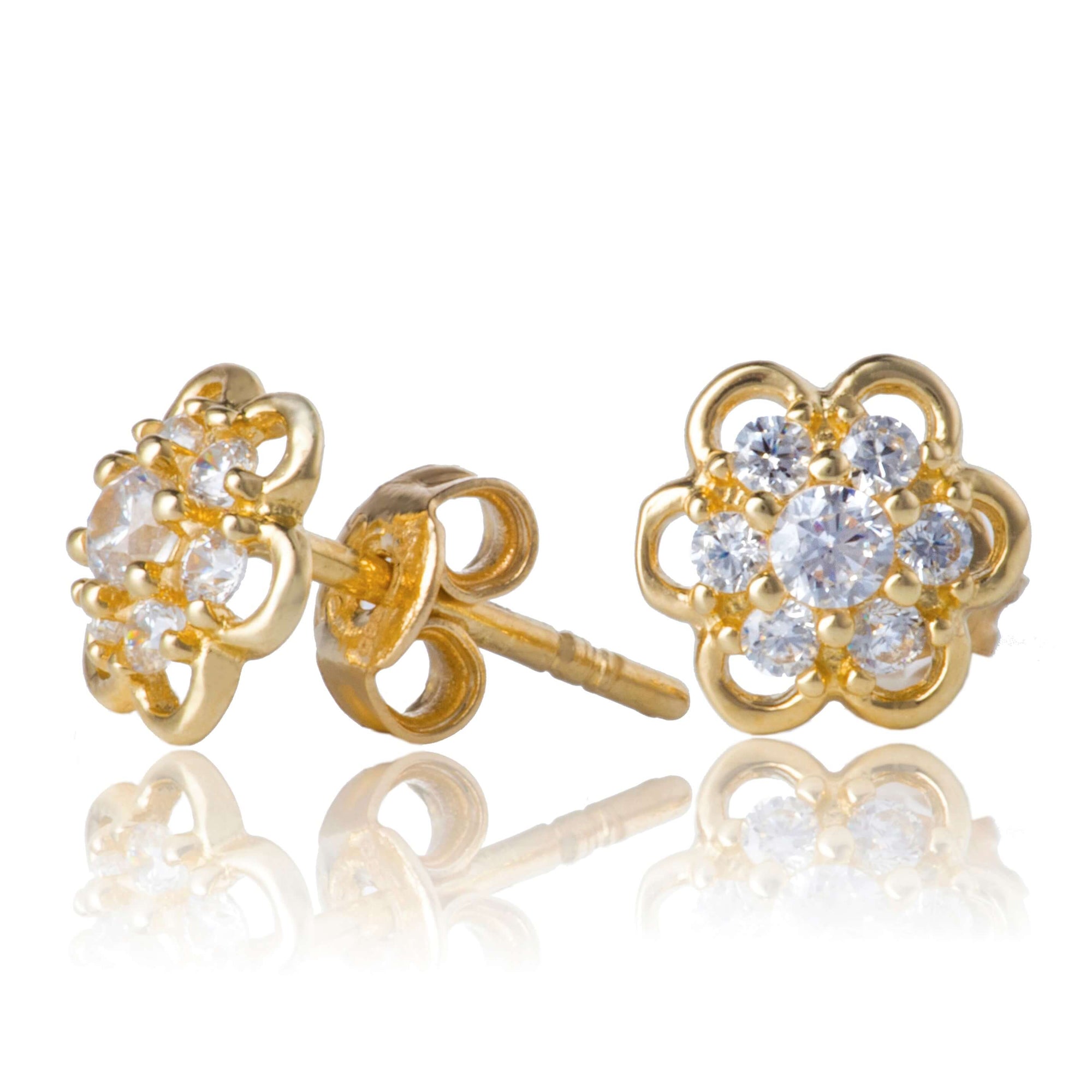 zlate-napichovacie-nausnice-kvetinky-so-zirkonmi