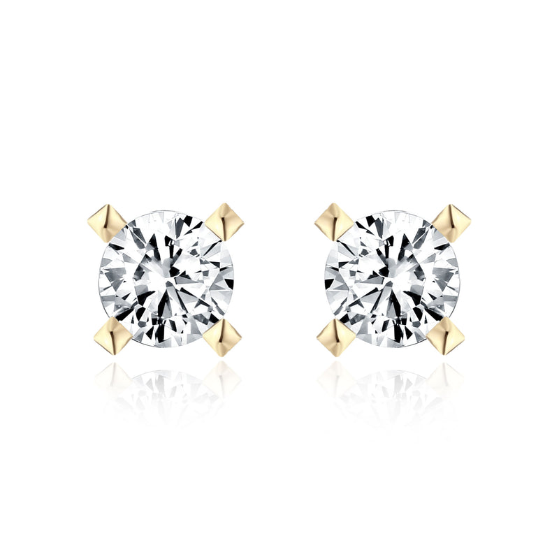 Zlaté náušnice šróbovacie