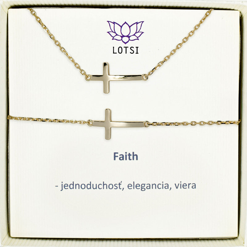 Strieborný set Faith