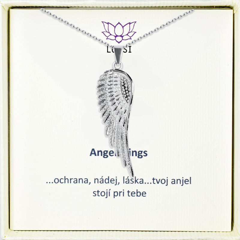 Strieborná retiazka Angel wings
