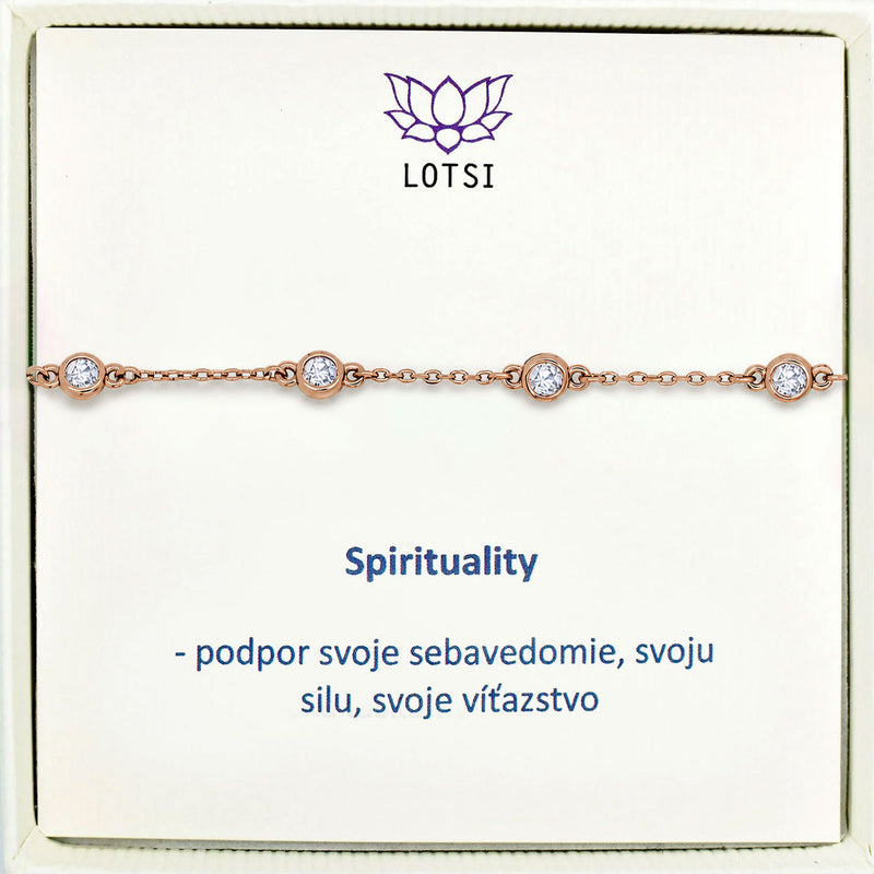 Strieborný náramok Spirituality