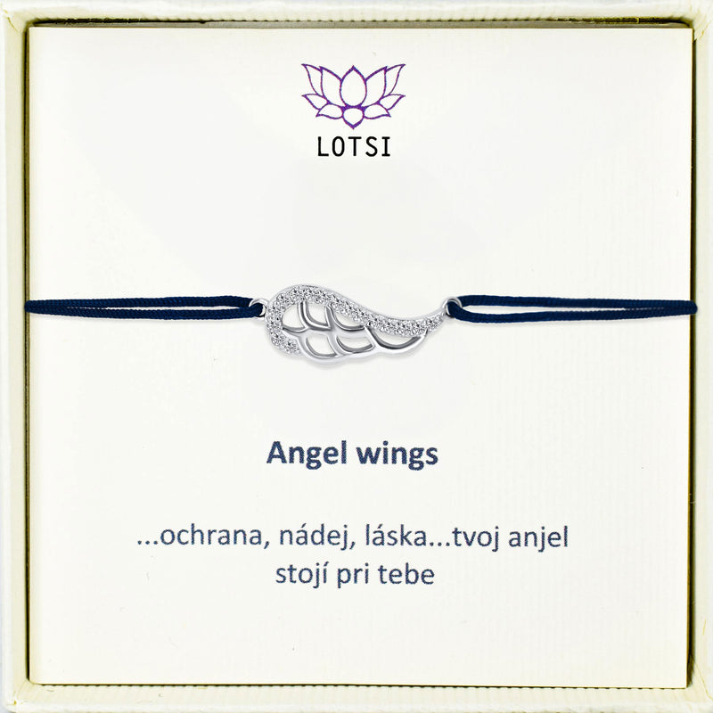 Silver bracelet Angel wings