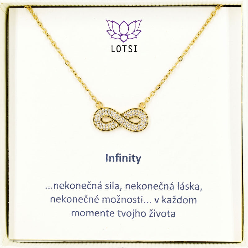 Strieborná retiazka Infinity