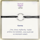 Silberarmband Karma