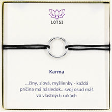 Silberarmband Karma