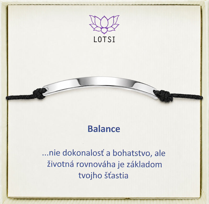 Strieborný náramok Balance