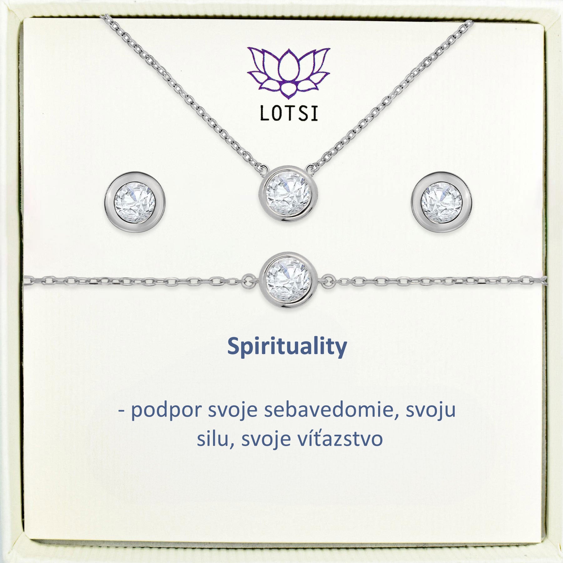 Strieborný set Spirituality