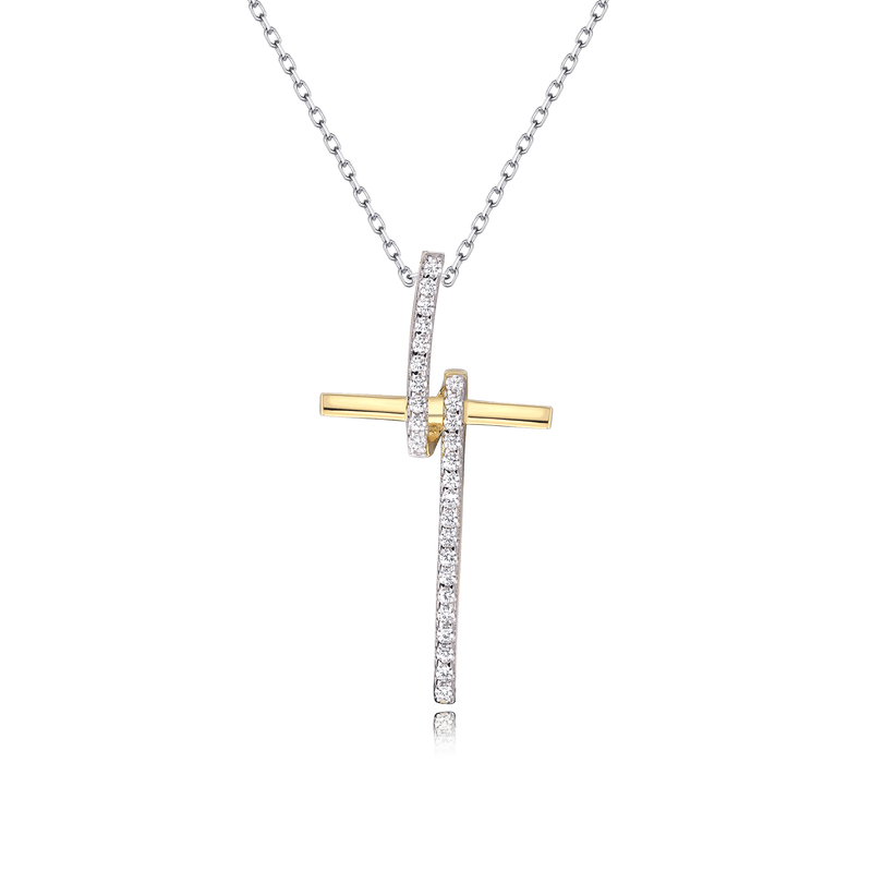 strieborny-krizik-pozlateny-14-karatovym-zlatom