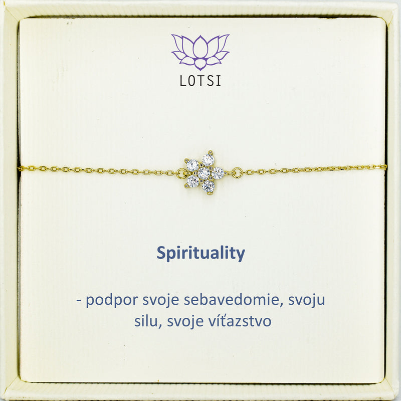 Strieborný náramok Spirituality