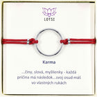 Silberarmband Karma