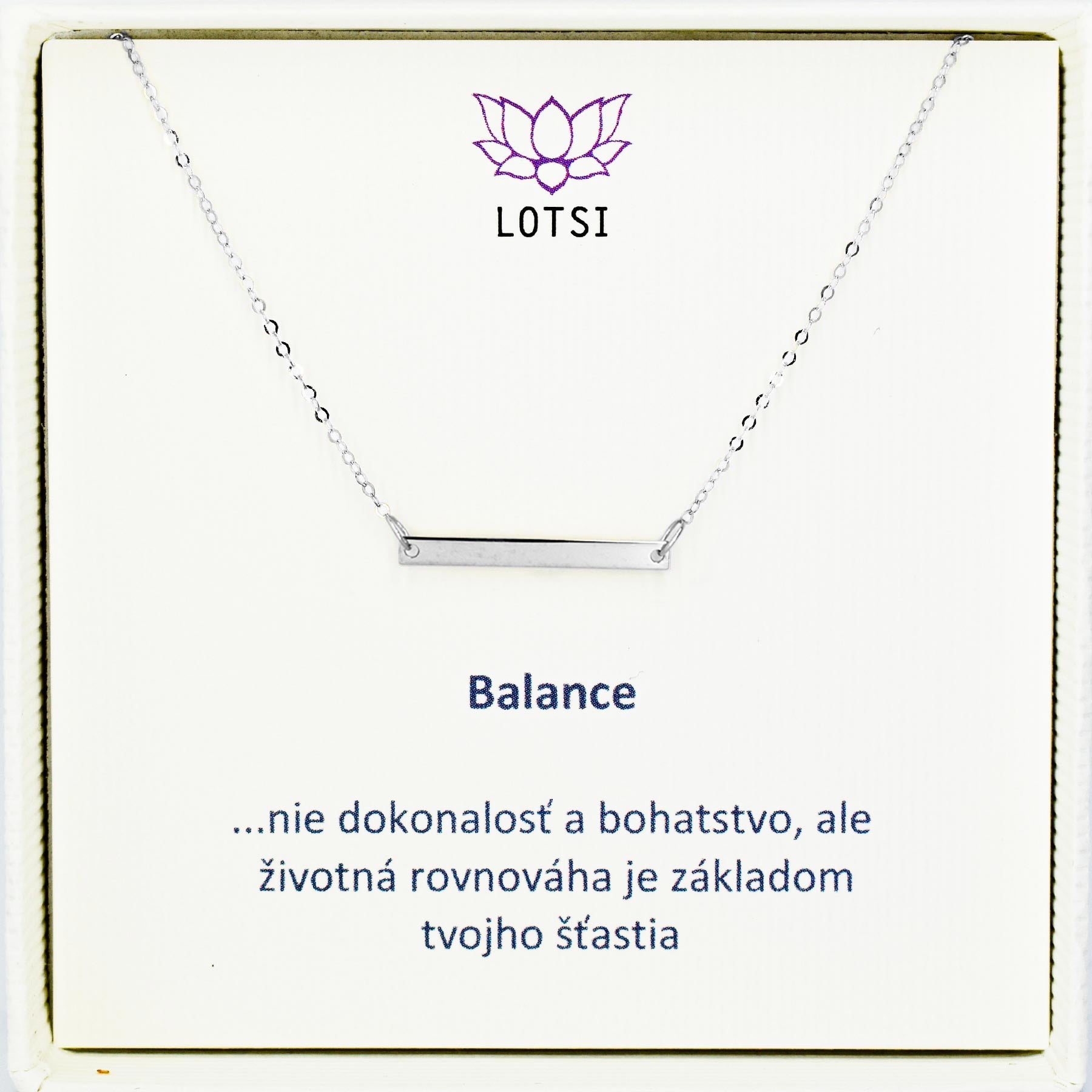 Zlatá retiazka Balance