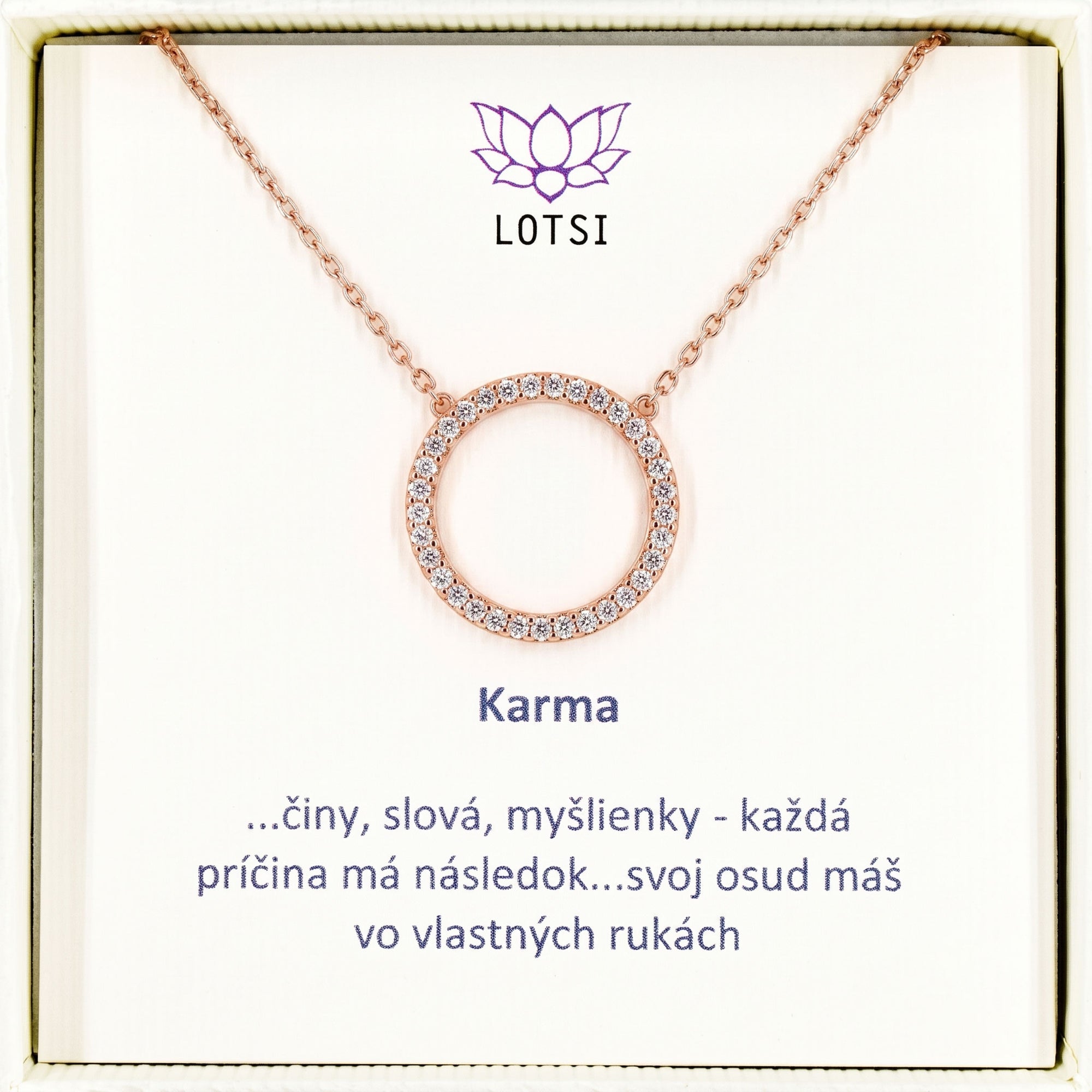 Silberkette Karma