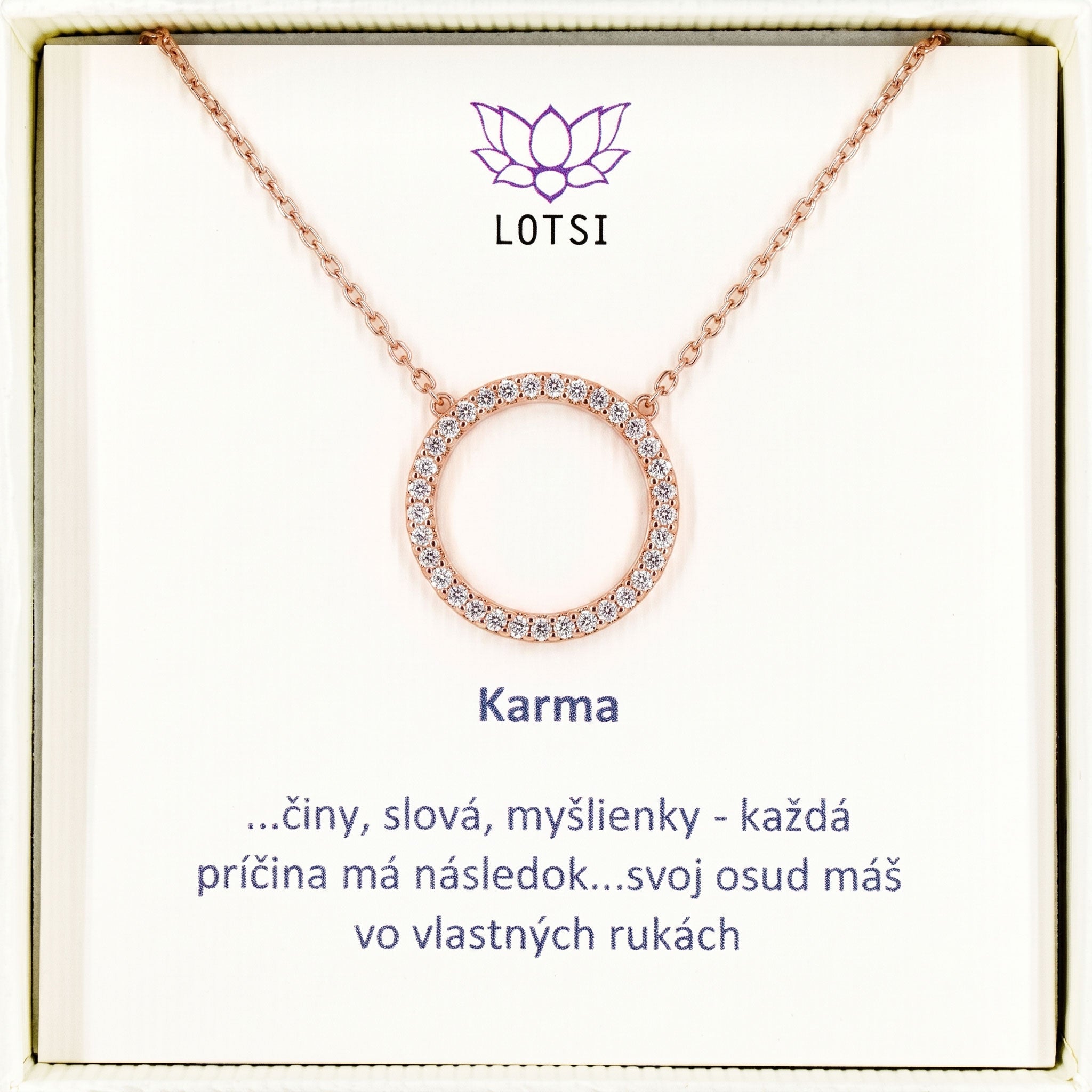 Silberkette Karma
