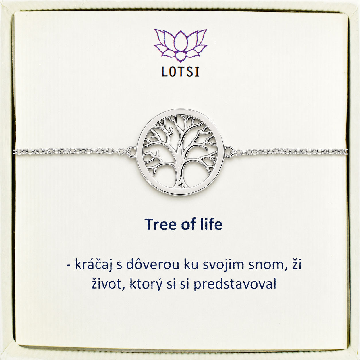 Silberarmband Lebensbaum