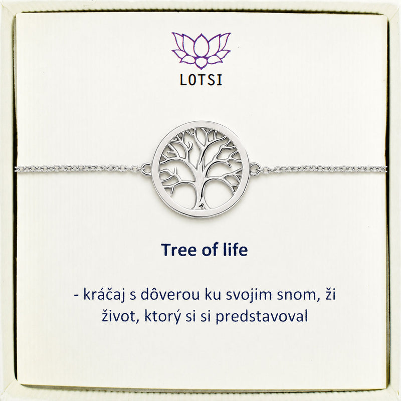 Strieborný náramok Tree of life
