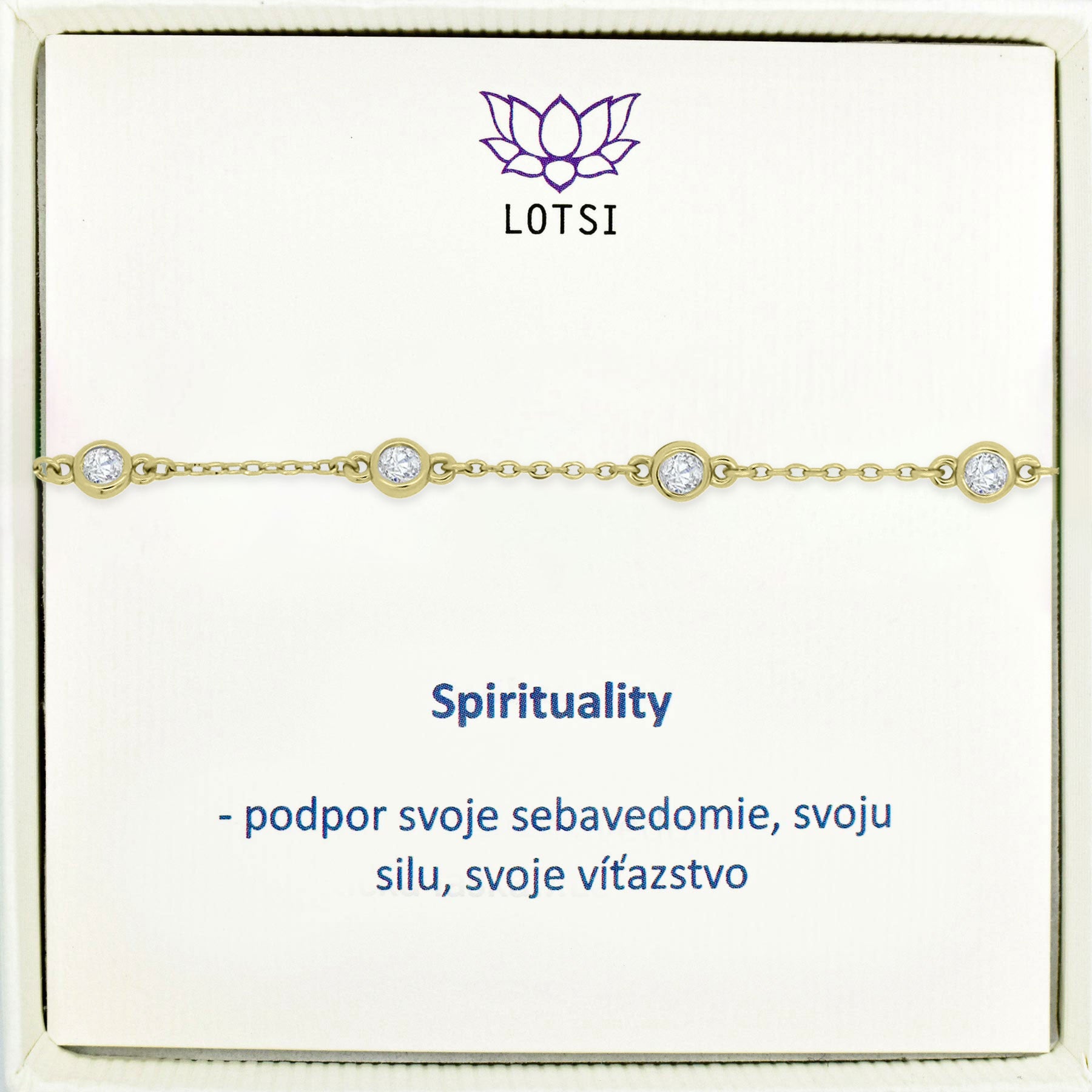 Strieborný náramok Spirituality