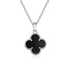 Silver pendant with semi-precious stone