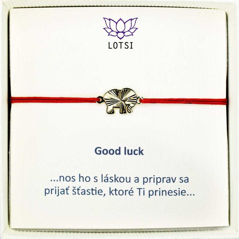 Goldarmband „Viel Glück“