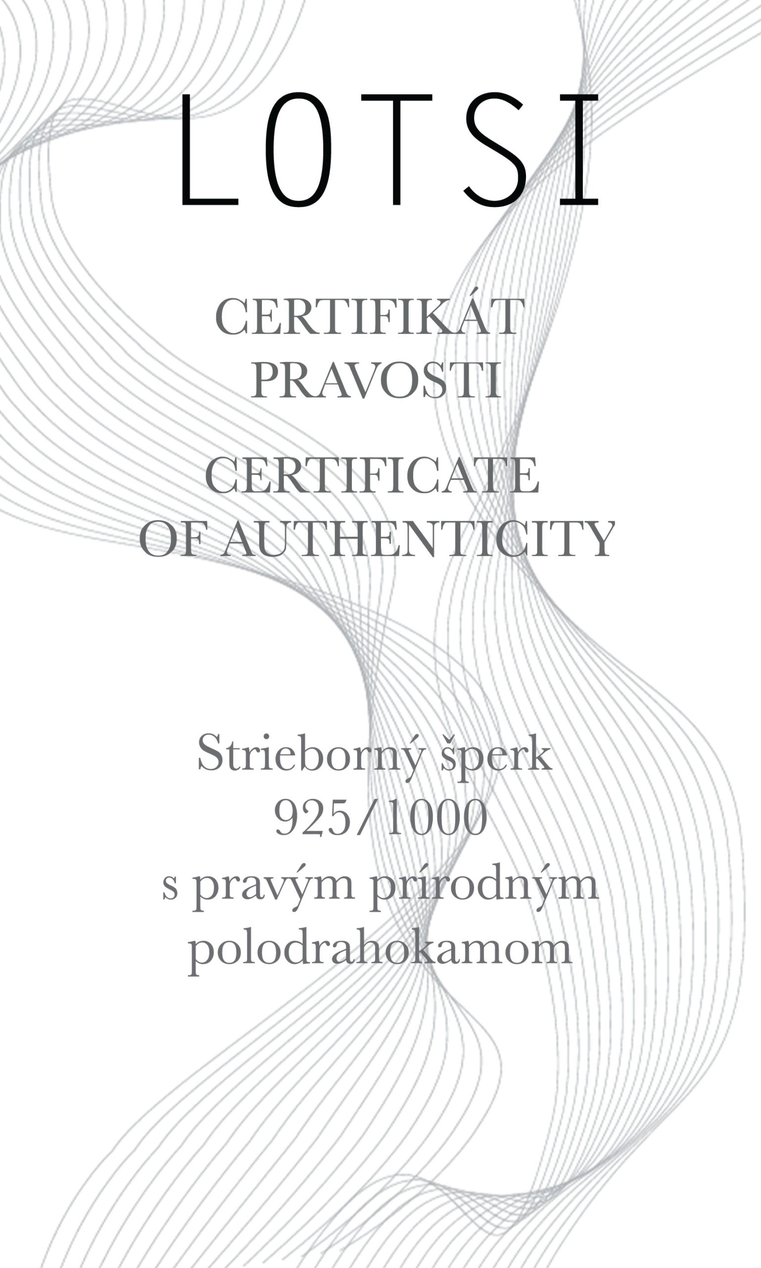 Strieborný set s polodrahokamom